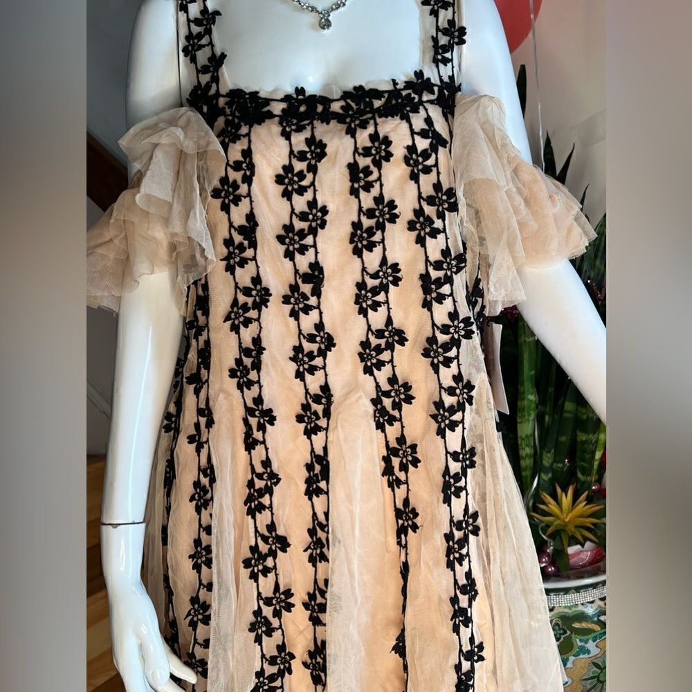 New FP One Black Lily Mini Dress - Picture 7 of 7
